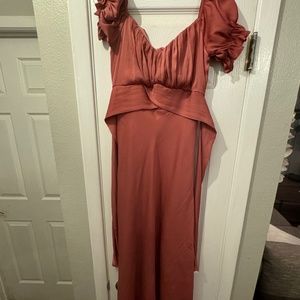 PETSL AND PUP:  SWEETHEART FRILL MIDI DRESS